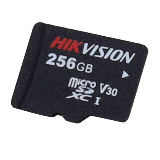 Scheda di memoria Hikvision - Tecnologia 3D TLC NAND - Capacità  256 GB - Classe 10 U3 V10 - Piùdi 3000 cicli di lettura/scrittura - Adatto per dispositivi di Videosorveglianza