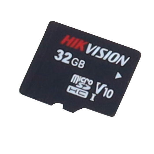 Scheda di memoria Hikvision - Capacità  32 GB - Classe 10 U1 V10 - Piùdi 3000 cicli di lettura/scrittura - Tecnologia 3D TLC NAND - Adatto per dispositivi di Videosorveglianza