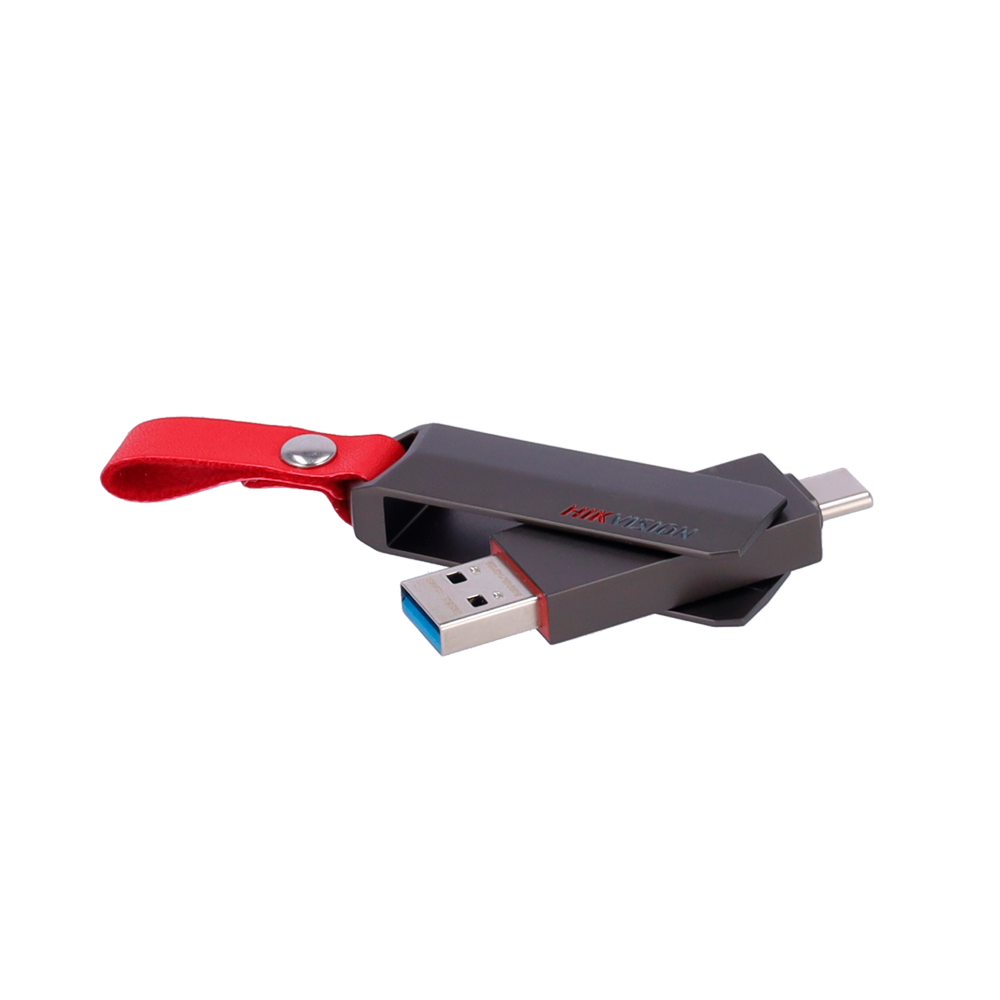 Pendrive USB Hikvision - Capacità  128 GB - Interfaccia USB Tipo C 3.2 - Velocità  massima di lettura/scrittura 120/45 MB/s - Design robusto, resistente e durevole