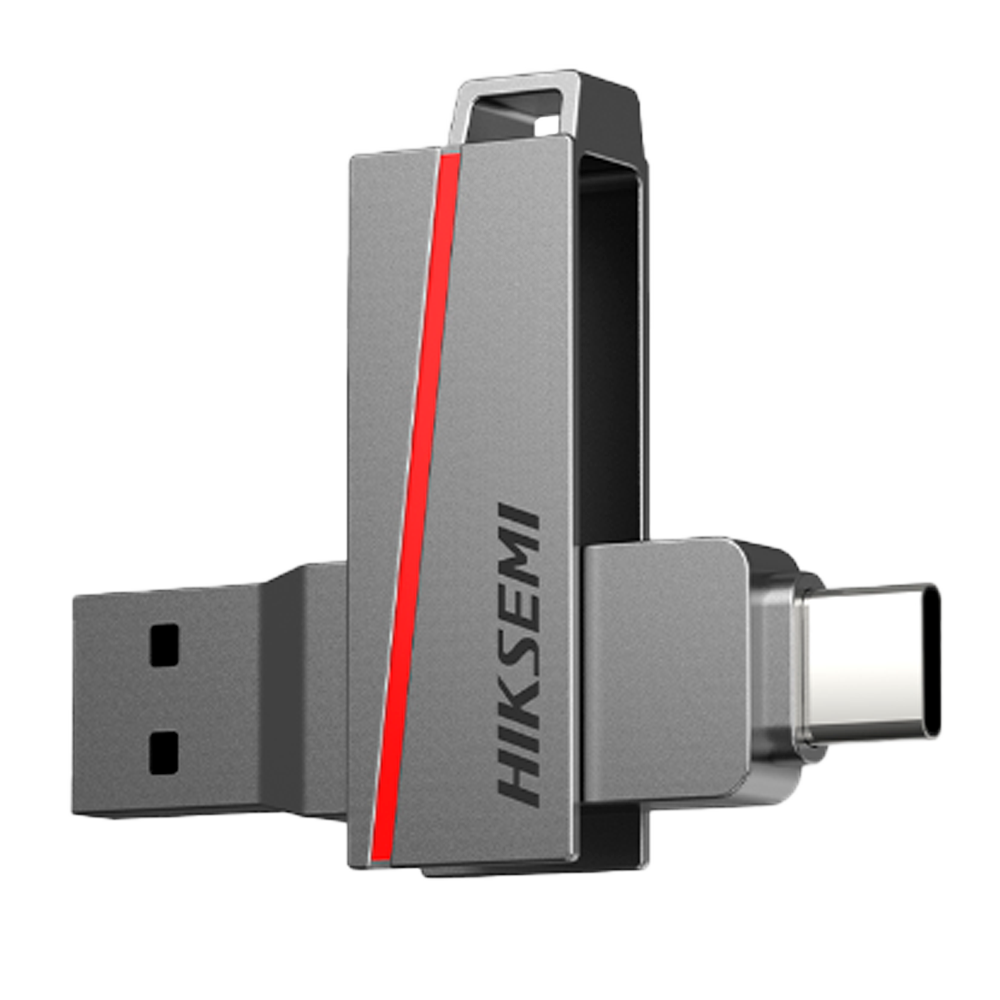 Hikvision - Pendrive USB 3.2 64 GB USB-A/USB-C - HS-USB-E307CSTD/64G/U3/NEWSEMI/WW
