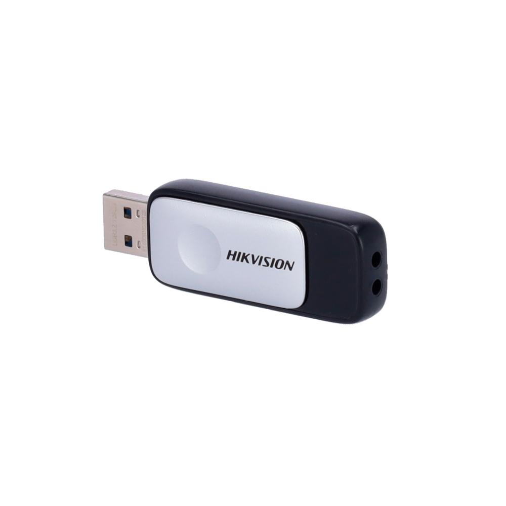 Pendrive USB Hikvision - Capacità  128 GB - Interfaccia USB 3.2 - Velocità  massima di lettura/scrittura 120/45 MB/s - Design compatto, color nero e grigio