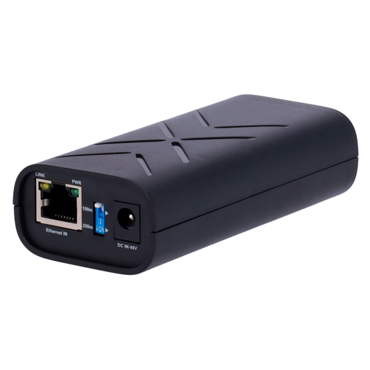 Iniettore PoE Dual - Ingresso RJ45 10/100/1000 Mbps - Potenza totale 60 W - Distanza massima 100 m - PoE/PoE+ IEEE802.3af/at - Stabilizzato e protetto