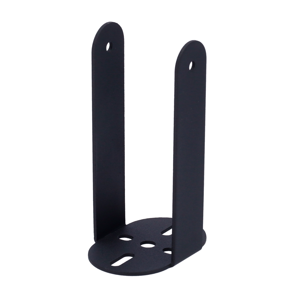 Staffa - Specifico per faretti - Realizzato in ferro con vernice antiruggine - Compatibile con IR60-120 - Colore nero