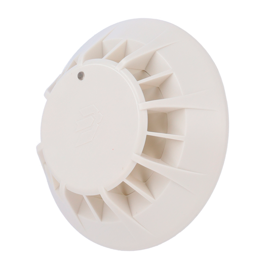 Rilevatore termico convenzionale Jade Bird - Sensibilità  e classe regolabili (A2R, A2, A2S) - LED con visione 360° - Uscita indicatore remoto - Non include base - Certificato EN 54-5