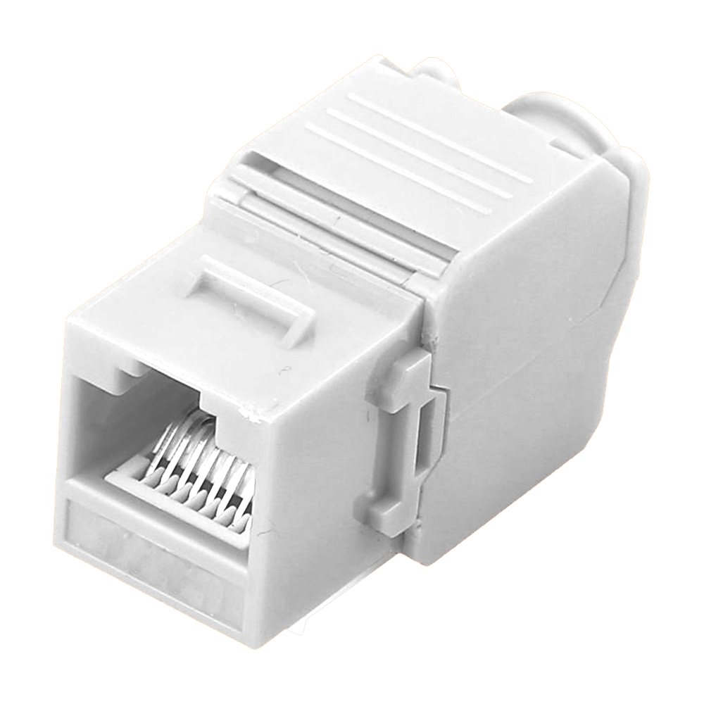 Connettore per cavi UTP - Connettore uscita RJ45 - Compatibile UTP categoria 5E - Facile installazione senza necessità  di strumenti - Poche perdite