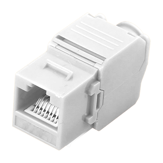 Connettore per cavi UTP - Connettore uscita RJ45 - Compatibile UTP categoria 5E - Facile installazione senza necessità  di strumenti - Poche perdite