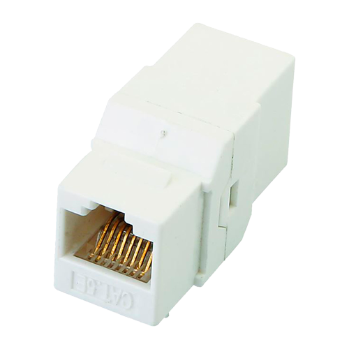 Connettore - Giunto per cavo UTP - Connettore ingresso RJ45 - Connettore uscita RJ45 - Compatibile UTP categoria 6 - Poche perdite