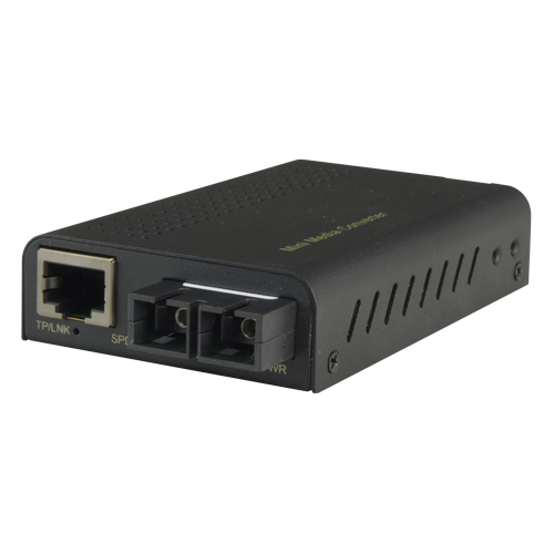 Media Converter - Ethernet RJ45 - Fibra multimodale - Connettore Duplex SC - TRx 850 nm - Gigabit - Massimo 550 m