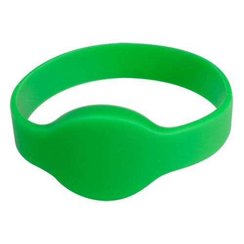 Bracciale di prossimità  - ID per radiofrequenza - MF passivo | Color verde - Alta frequenza 13.56 MHz - Diametro 65 mm - Massima sicurezza