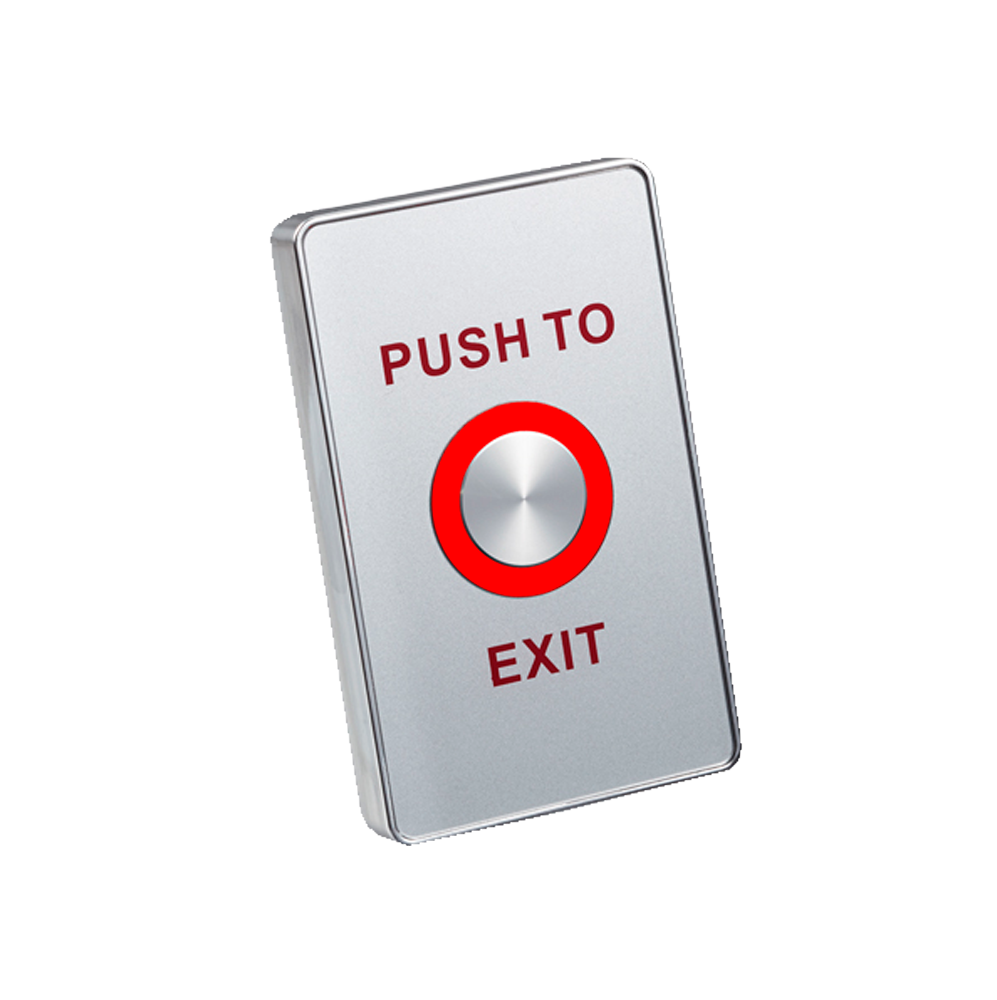Pulsante di liberazione porta - Tipo pezzo elettrico - Contatto NO / COM - Montaggio in superficie - Illuminazione a LED | Realizzato in plastica - Misure 114x70x16 mm