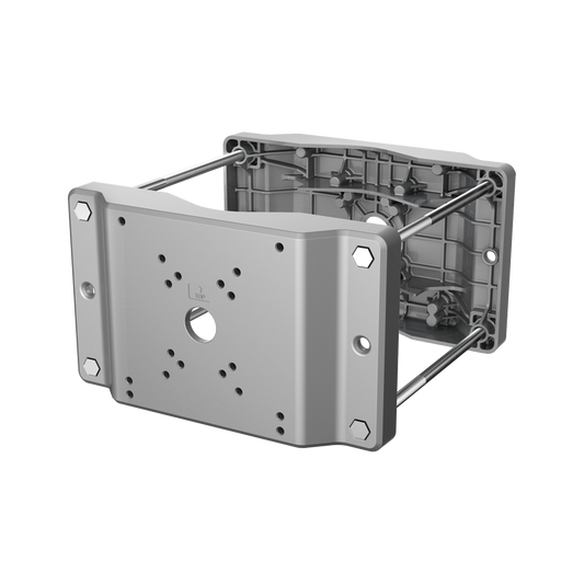 Staffa per pali/lampioni - Per telecamere dome motorizzate - Diametro 150~300 mm - Adatto per uso esterno e Anticorrosione - Grigio - Lunghezza regolabile