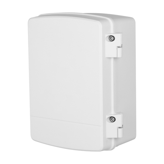 Scatola di giunzione - Per telecamere dome motorizzate senza fori - Adatto per uso in esterni - Realizzato in lega di alluminio e SECC - 297.2 mm (I) x 248 mm (La) x 130.7 mm (Lu) - Passacavo