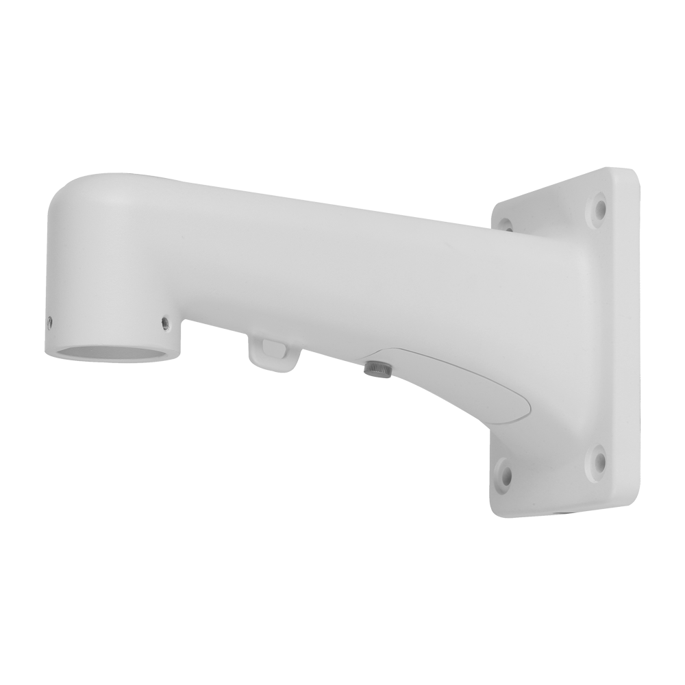 Staffa a parete - Per telecamere dome motorizzate - Alluminio - Adatto per esterni - Colore bianco