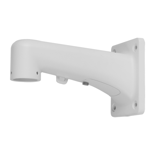 Staffa a parete - Per telecamere dome motorizzate - Alluminio - Adatto per esterni - Colore bianco
