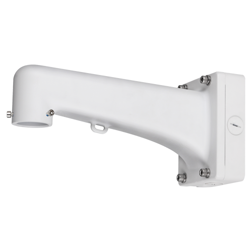 Staffa a parete - Per telecamere dome motorizzate - 174 (Al) x 135 (An) x 363 (Fo) - Resistenza al carico 8 Kg - Alluminio - Colore bianco