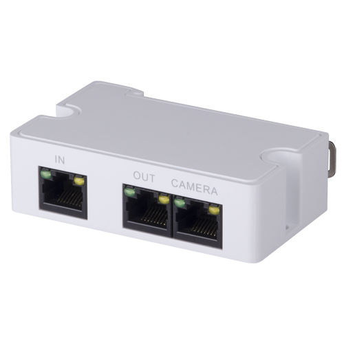 Branded - POE extender passivo - Permette di ampliare la distanza di alimentazione POE - IEE 802.3 af/at - Potenza di uscita 15,4 W - Porte 10/100 Mbps