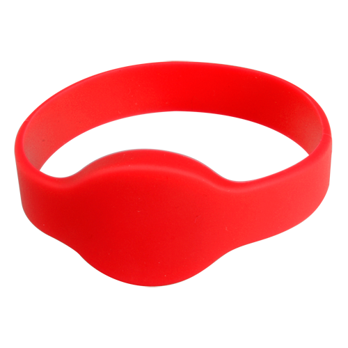 Bracciale di prossimità  - ID per radiofrequenza - EM passivo | Color rosso - Bassa frequenza 125 kHz - Diametro 65 mm - Massima sicurezza