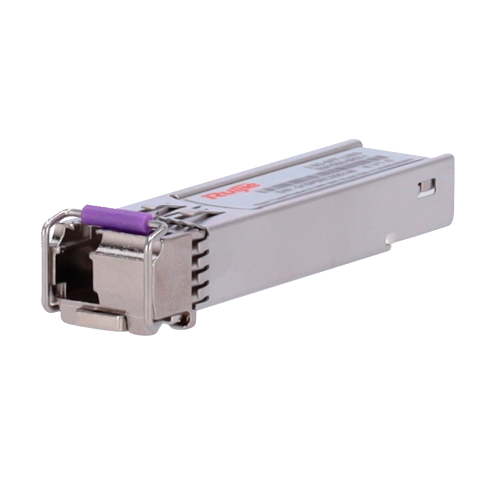 Modulo transceiver SFP Ruijie - BIDI Trasmissione 1550nm / Ricezione 1310nm - Fibra Monomodale - Connettore LC - Distanza massima 3 km - 2,5Gbps - 2.5GBASE-LX