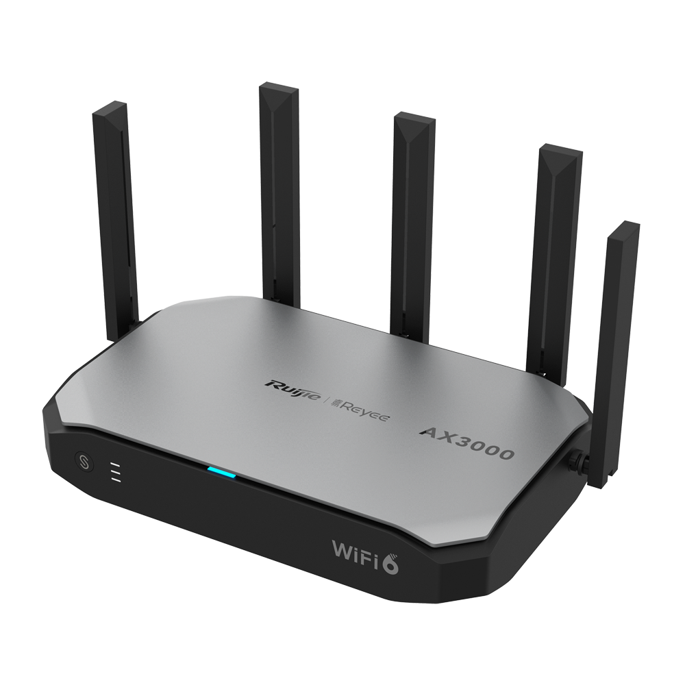 Reyee Router Wi-Fi Cloud con Mesh - Wi-Fi 6 2x2 | 5 Porte RJ45 10/100 /1000 Mbps - Supporta fino a 4 WAN per il failover o il bilanciamento - Fino a 1200 Mbps di larghezza di banda - Server VPN IPSec, L2TP, PPTP, OpenVPN - Controllo intelligente della larghezza di banda