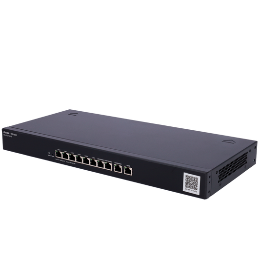 Reyee - Router Controller Gestibile - 10 Porte RJ45 10/100 /1000 Mbps - Supporta la configurazione fino a 4 porte come WAN - Fino a 1 Gbps di larghezza di banda