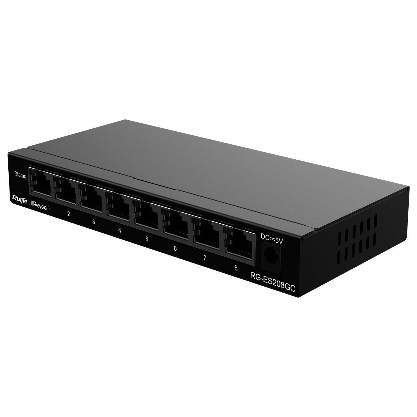 Reyee Switch Cloud - 8 porte RJ45 Gigabit - Velocità  della porta 10/100/1000 Mbps - Plug & Play - VLAN/Port Isolation/Loop Detection - Limite di Velocità  della Porta