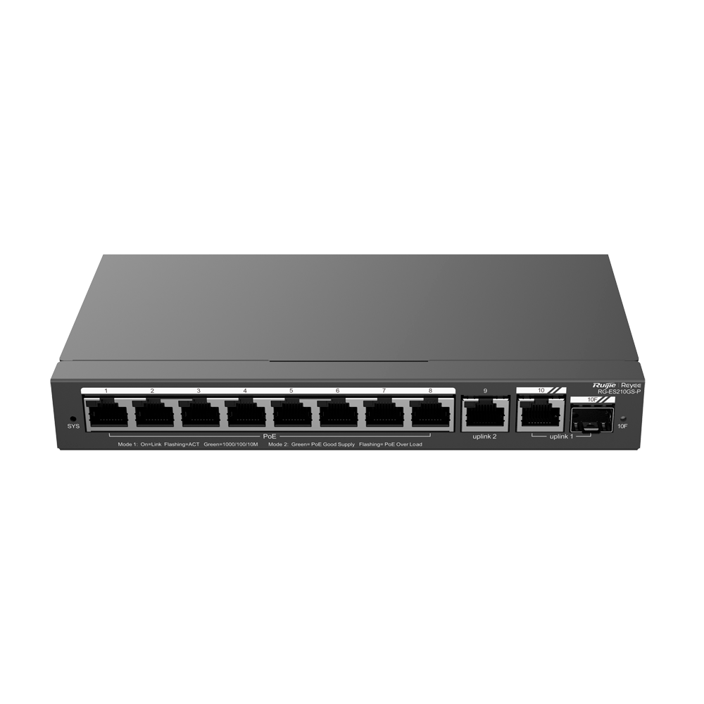 Reyee - Switch Cloud Managed L2 Gigabit PoE - RG-ES210GS-P