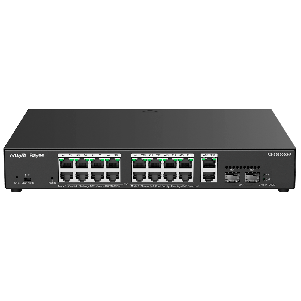 Reyee - Switch Cloud Managed L2 PoE - RG-ES220GS-P