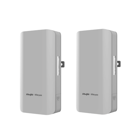 Reyee - Collegamento wireless fino a 1 km - Frequenza da 5 Ghz - Basato su 802.11 a/n/ac - IP54, adatto per esterni - 2 unità  preconfigurate in modalità  punto-punto