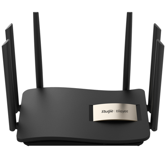 Reyee Router Gigabit Mesh Wi-Fi 5 AC1300 - 4 Porte RJ45 10/100/1000 Mbps - 802.11ac 2x2 e dual-band  2.4 e 5 GHz - Gestione Remota tramite Cloud - Controllo Genitori, Rete Ospiti, Roaming - Piccolo ufficio / Ufficio domestico