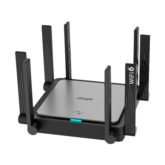 Reyee - Router Gigabit Mesh WiFi 6 AX3200 - 5 Porte RJ45 10/100/1000 Mbps - 802.11ax 4x4 e dual-band  2,4 e 5 GHz - Piccolo ufficio / Ufficio domestico