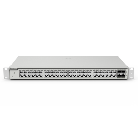 Reyee Switch Cloud Layer  2+ - 48 porte RJ45 Gigabit - 4 porte SFP+ 10 Gbps - Static LAG/DHCP Snooping/IGMP Snooping/Port Mirroring - VLAN/Port Isolation/STP/RSTP/ACL/QoS - Montaggio su rack