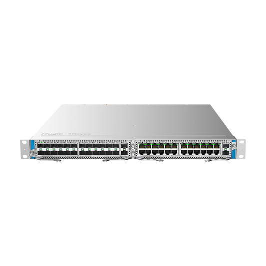 Reyee Switch Layer L3 modulare - 2 Slot di Espansione (dimensione totale di 1U) - Fino a 48 porte GE / 48 SFP GE / 4 SFP+ - Static LAG/DHCP Snooping/IGMP Snooping/Port Mirroring - VLAN/Porta Isolation/STP/RSTP/ACL/QoS/802.1X - Server DHCP/Rotte statiche/RIP/OSPF/SNMP