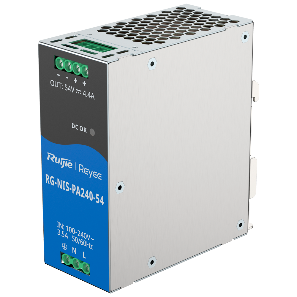 Reyee - Alimentatore industriale fanless 240 W 54 V - RG-NIS-PA240-54
