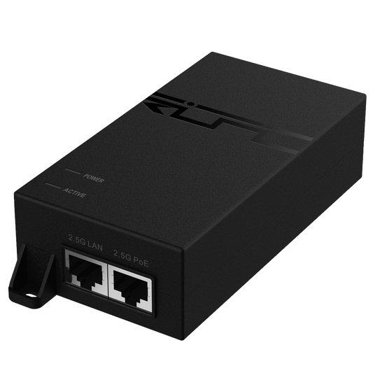 Ruijie - Iniettore Hi-PoE IEEE802.3bt - Porte RJ45 MultiGigabit 10/100/1000/2500 Mbps - Potenza 60 W - Distanza massima 100 m - Design compatto