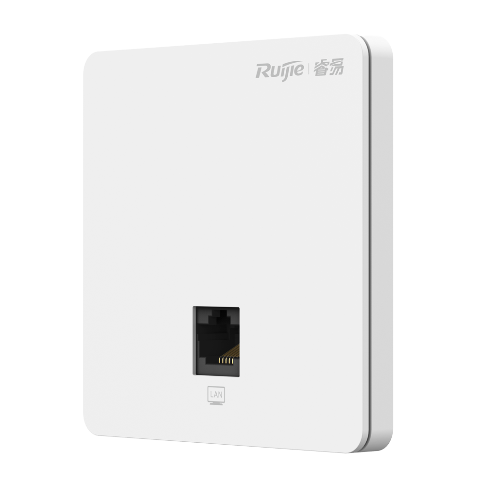 Reyee - AP Wi-Fi Omnidirezionale a Parete 5 - Frequenza 2.4 e 5 GHz  - Supporta 802.11 b/g/n/ac Wave1/Wave2 - Prestazioni AC1267 Porte Fast Ethernet - Installazione su scatole di derivazione