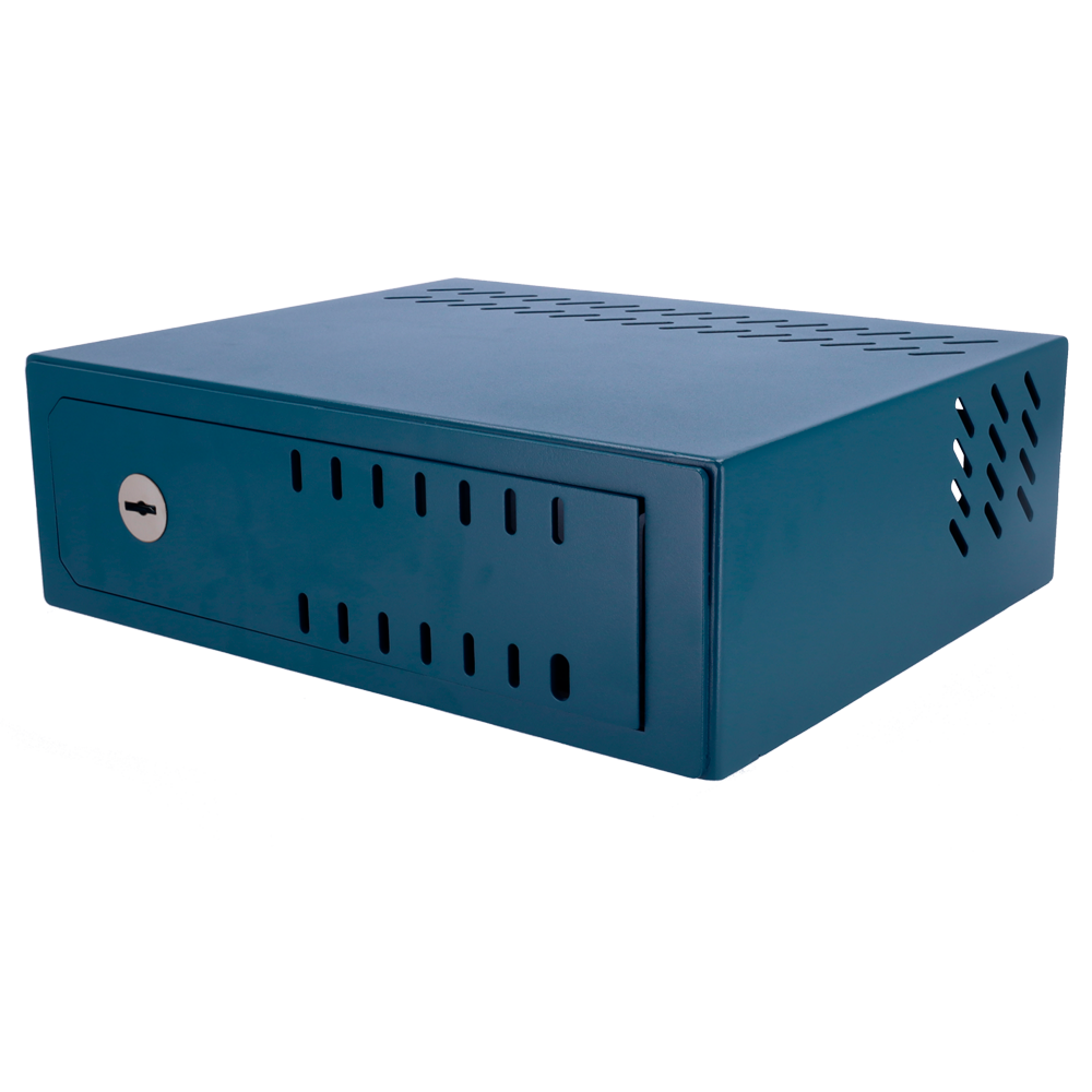 Cassaforte per DVR - Specifica per TVCC - Per DVR da 1U rack - Serratura meccanica - Con ventilazione e passacavi - Qualità  e resistenza