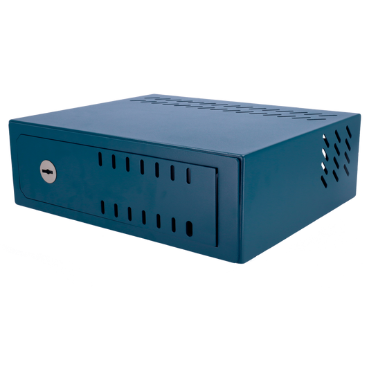 Cassaforte per DVR - Specifica per TVCC - Per DVR da 1U rack - Serratura meccanica - Con ventilazione e passacavi - Qualità  e resistenza