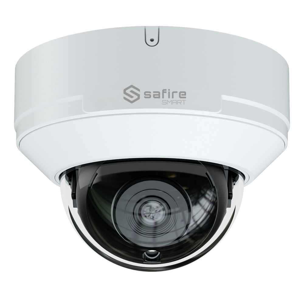 Safire Smart - Telecamera Dome 4 in 1 Gamma E1 -  2 Mpx (1920x1080) , 1/2.8" CMOS Starlight - Ottica 2.8 mm | Portata IR 20 m - DWDR, HLC, BLC, AGC - Waterproof IP67, Antivandalo IK10