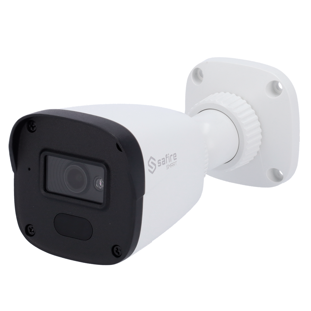 Safire Smart - Telecamera Bullet IP gamma B1 - Risoluzione 2 Megapixel (1920x1080) - Lente 2.8 mm | Mircofono integrato - IR portata 20 m | PoE (IEEE802.3af) - Impermeabilità  IP67