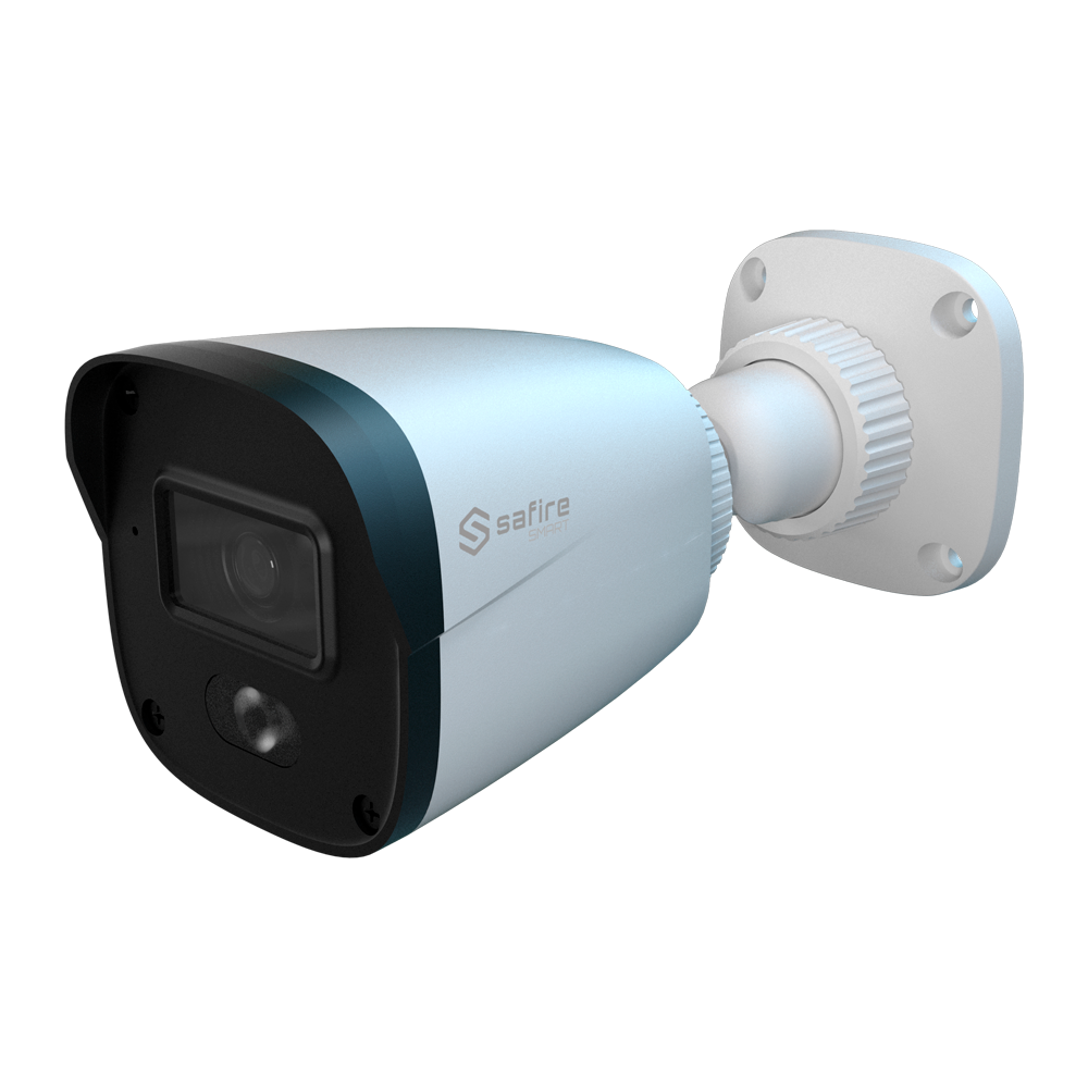 Safire Smart - Telecamera Bullet IP gamma B1 Night Color - Risoluzione 2 Megapixel (1920x1080) - Lente 2.8 mm | Mircofono integrato - Led bianco portata 20 m | PoE (IEEE802.3af) - Impermeabilità  IP67