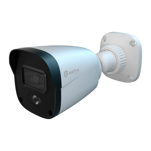 Safire Smart - Telecamera Bullet IP gamma B1 Night Color - Risoluzione 2 Megapixel (1920x1080) - Lente 2.8 mm | Mircofono integrato - Led bianco portata 20 m | PoE (IEEE802.3af) - Impermeabilità  IP67