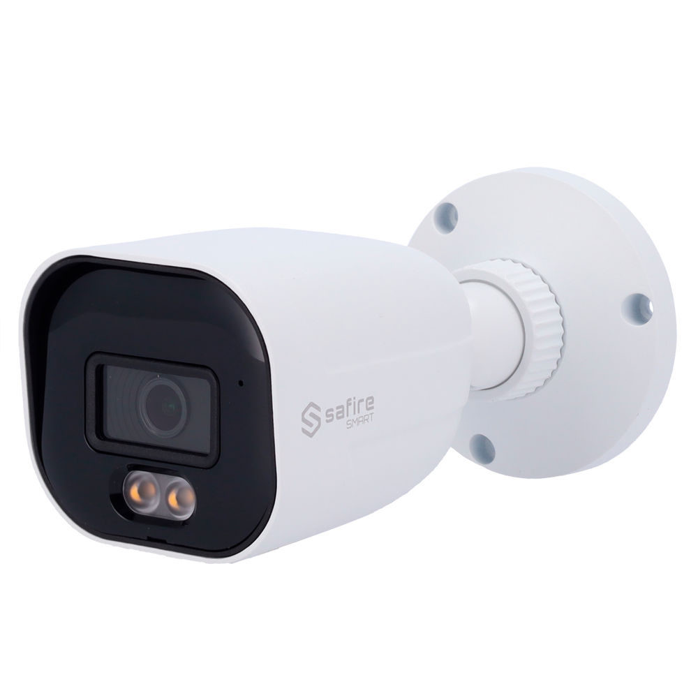 Telecamera Bullet IP Safire Smart 4 MP, ottica 2.8 mm, NightColor AI-ISP, audio, LED 30 m