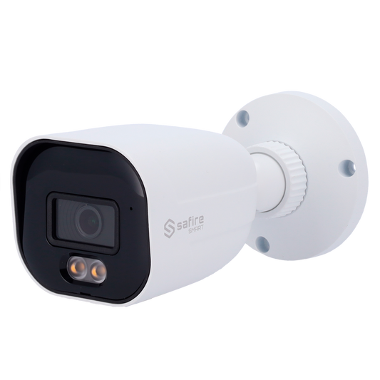 Telecamera Bullet IP Safire Smart 4 MP, ottica 2.8 mm, NightColor AI-ISP, audio, LED 30 m