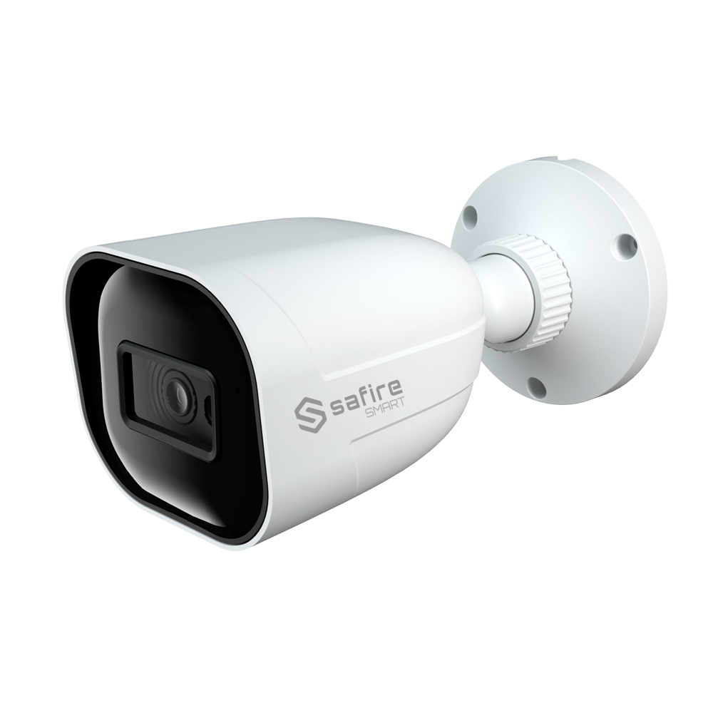 Safire Smart - Telecamera Bullet IP gamma I1 IA Avanzata - Risoluzione 4 Megapixel (2592x1520) - Ottica 2.8 mm | Audio | IR 30m - IA Avanzata:Perimetro, Volto, Conteggio, Metadati - Waterproof IP67 | PoE (IEEE802.3af)