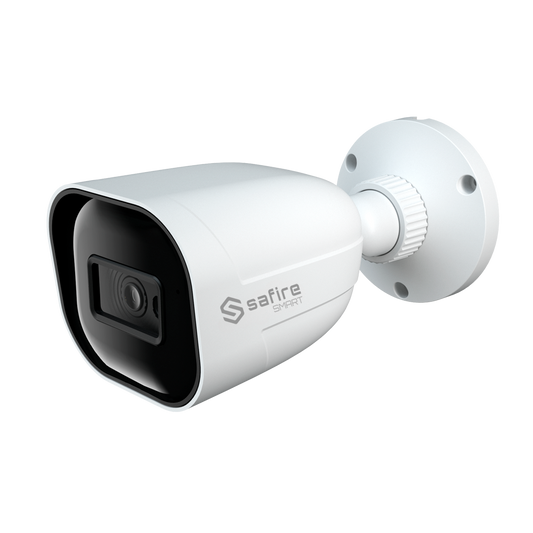 Safire Smart - Telecamera Bullet IP gamma I1 IA Avanzata - Risoluzione 4 Megapixel (2592x1520) - Ottica 2.8 mm | Audio | IR 30m - IA Avanzata:Perimetro, Volto, Conteggio, Metadati - Waterproof IP67 | PoE (IEEE802.3af)