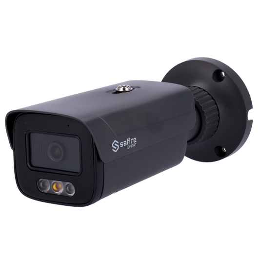 Telecamera Bullet IP Safire Smart 4 MP, ottica 2.8 mm, AI, audio, IR 50 m, colore grigio