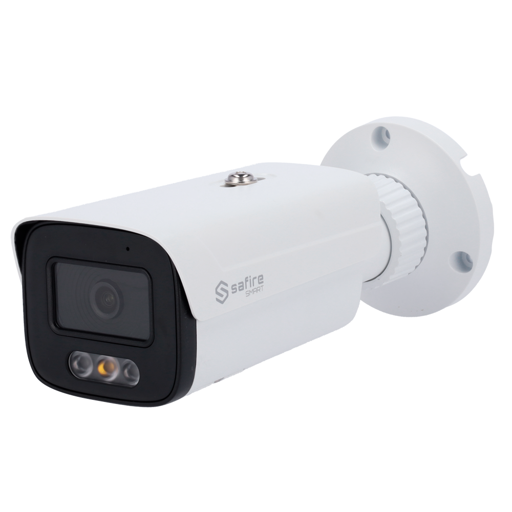 SF-IPB380A-6E1-DL-0360 Safire Smart - Telecamera Bullet IP gamma E1 Intelligenza Artificiale -  6 Megapixel - Ottica 3.6 mm | Audio IN | DL 50m - IA: Classificazione di persone e veicoli 