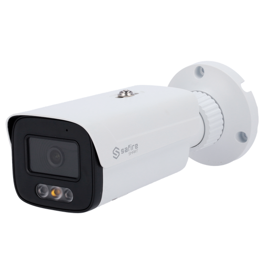 SF-IPB380A-6E1-DL-0360 Safire Smart - Telecamera Bullet IP gamma E1 Intelligenza Artificiale -  6 Megapixel - Ottica 3.6 mm | Audio IN | DL 50m - IA: Classificazione di persone e veicoli 