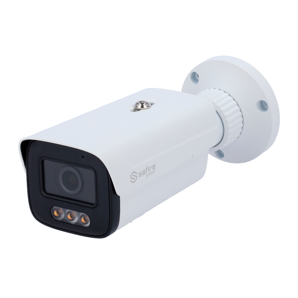 Telecamera Bullet IP Safire Smart 8 MP, ottica 2.8 mm, NightColor AI-ISP, audio, LED 30 m