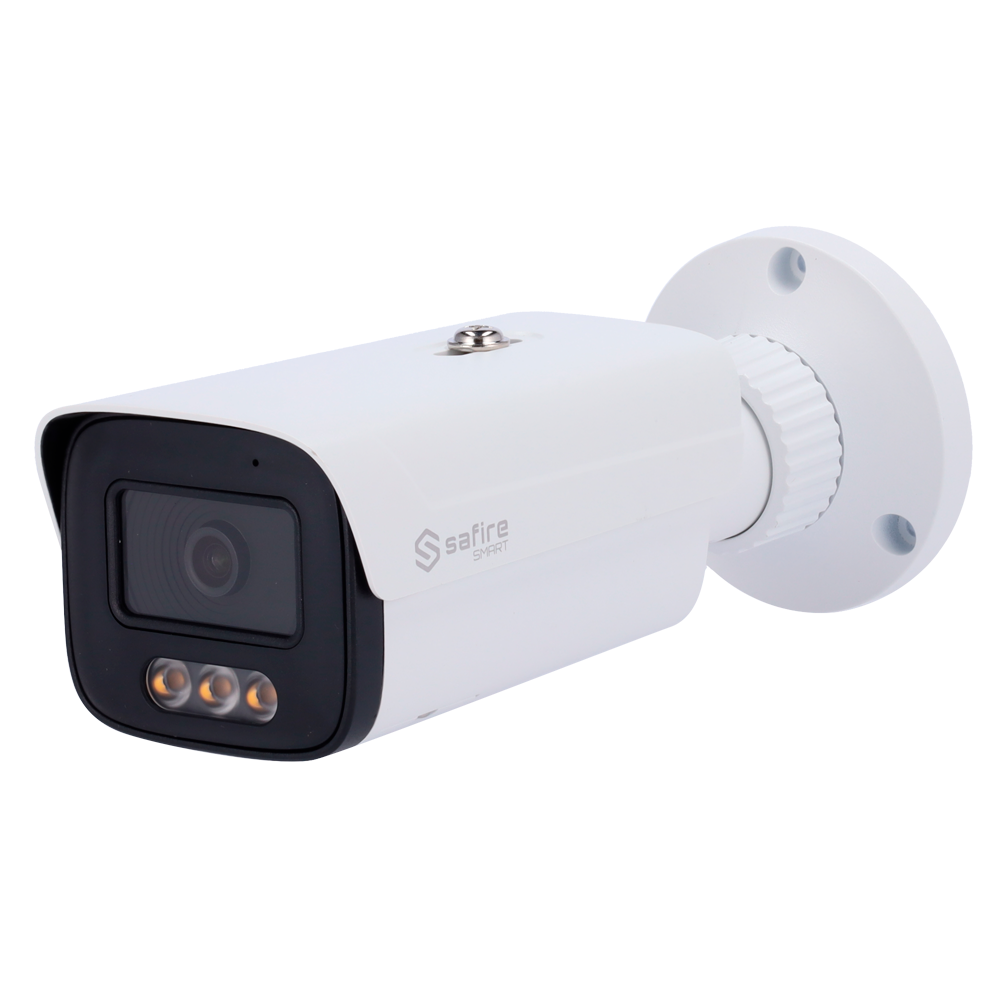 Telecamera Bullet IP Safire Smart 4 MP, ottica 3.6 mm, NightColor AI-ISP, audio, LED 30 m